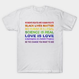 Affirmations to Believe Rainbow T-Shirt